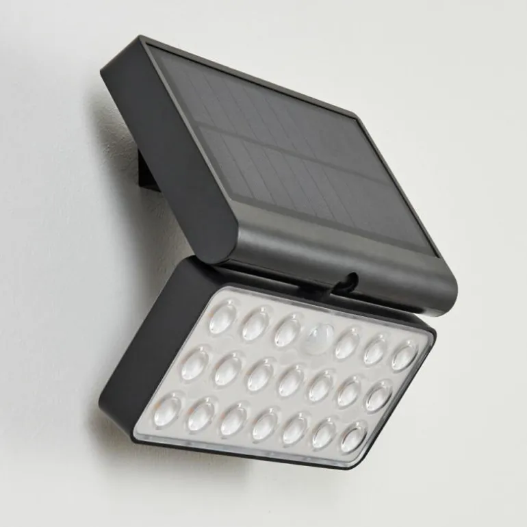 applique solaire Estampes LED Anthracite, 1 lumière, Détecteur de mouvement