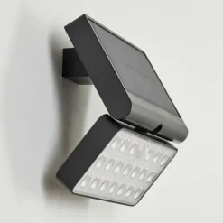 applique solaire Estampes LED Anthracite, 1 lumière, Détecteur de mouvement