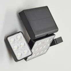 applique solaire Estampes LED Anthracite, 1 lumière, Détecteur de mouvement