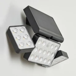applique solaire Estampes LED Anthracite, 1 lumière, Détecteur de mouvement