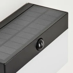 applique solaire Malalhue LED Noir, 1 lumière, Détecteur de mouvement