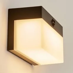 applique solaire Malalhue LED Noir, 1 lumière, Détecteur de mouvement