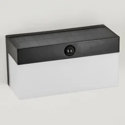 applique solaire Malalhue LED Noir, 1 lumière, Détecteur de mouvement