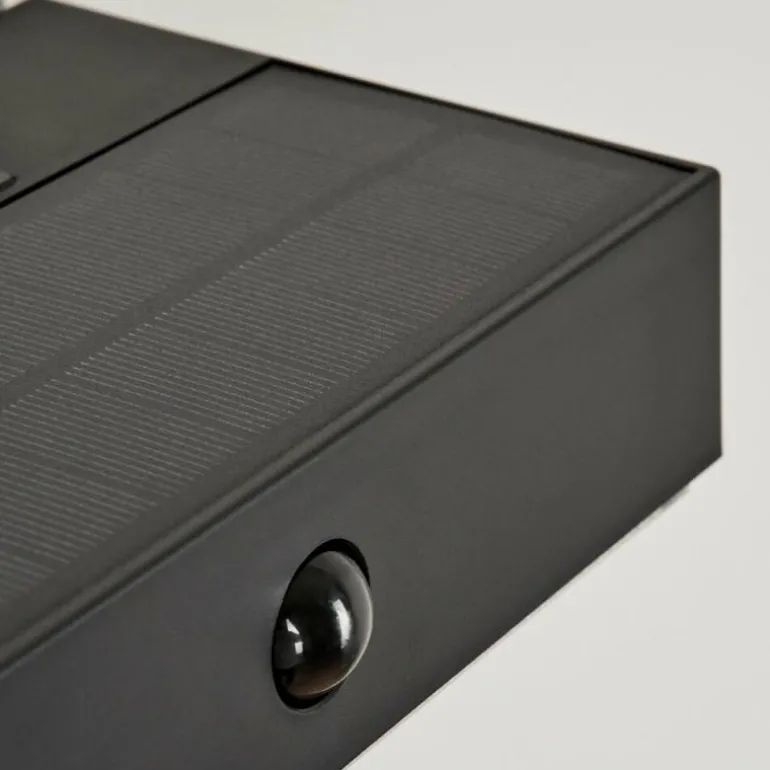 applique solaire Seilhac LED Noir, 1 lumière, Détecteur de mouvement