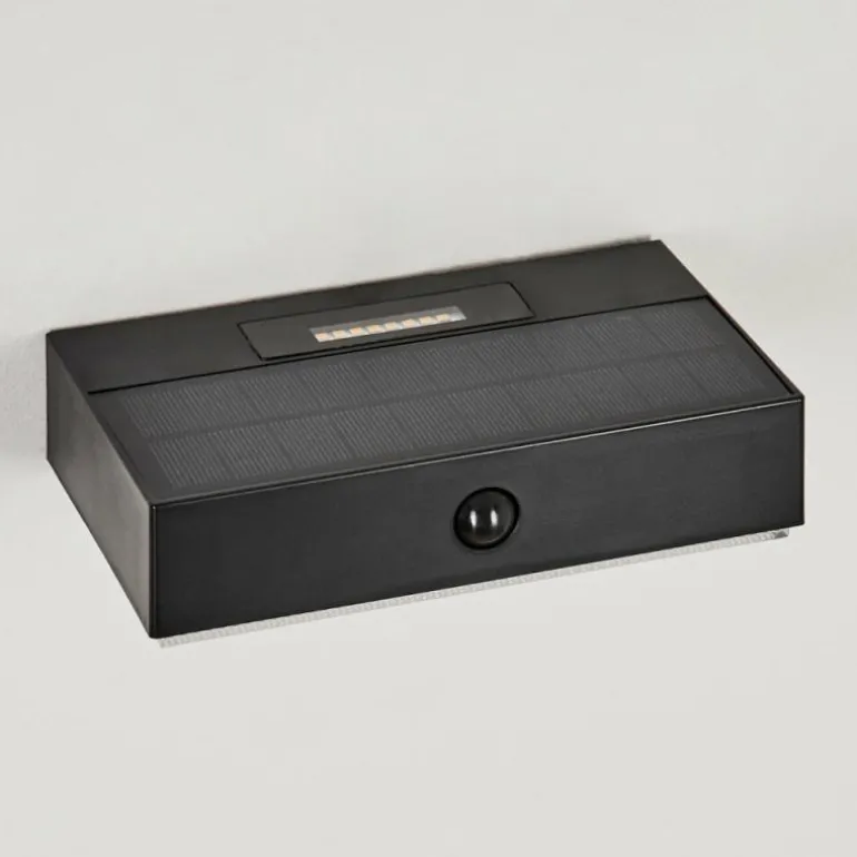 applique solaire Seilhac LED Noir, 1 lumière, Détecteur de mouvement