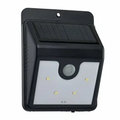 applique solaire Eglo REFLECT LED Noir, 4 lumières, Détecteur de mouvement