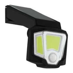 applique solaire Eglo SENS LED Noir, 1 lumière, Détecteur de mouvement