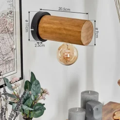 Argea Applique murale, Spot mural Brun, Écru, Noir, 1 lumière