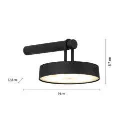 ARMA Suspension Luminaires Leuchten Direkt LED Noir, 1 lumière