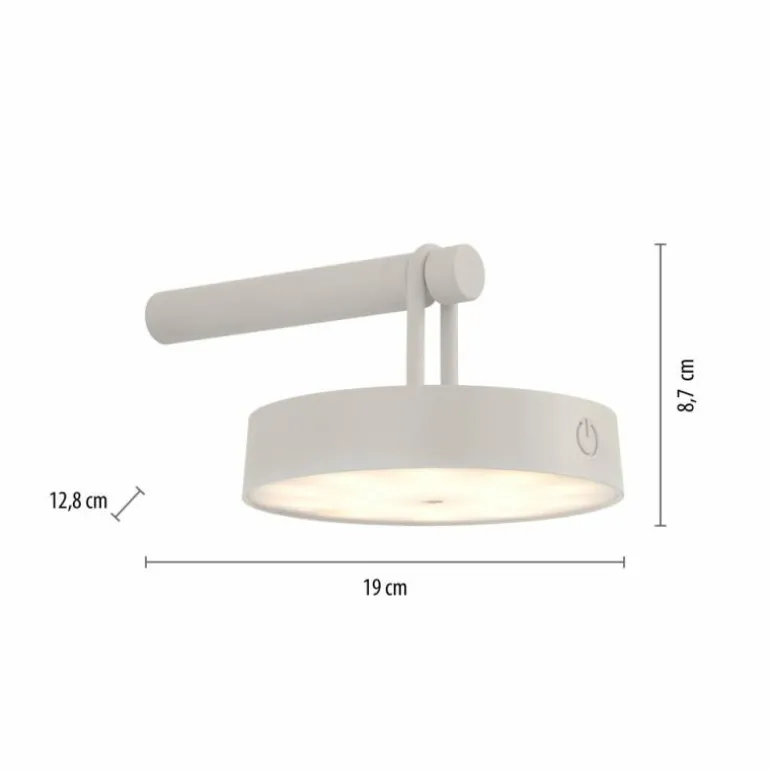 ARMA Suspension Luminaires Leuchten Direkt LED Gris, 1 lumière
