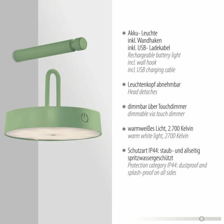 ARMA Suspension Luminaires Leuchten Direkt LED Vert, 1 lumière