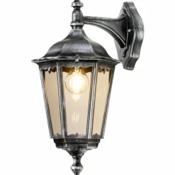 Arrach Applique murale Luminaires LCD Noir, Argenté, 1 lumière