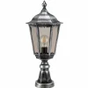 Arrach Lampadaire Luminaires LCD Noir, Argenté, 1 lumière