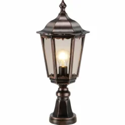 Arrach Lampadaire Luminaires LCD Cuivre, Noir, 1 lumière