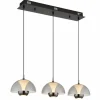 Arus Suspension Luminaires Globo Lighting LED Noir, 1 lumière