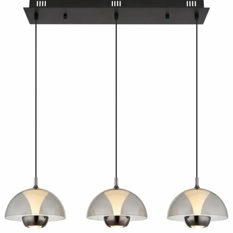 Arus Suspension Luminaires Globo Lighting LED Noir, 1 lumière