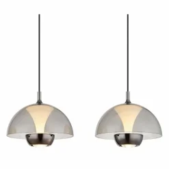 Arus Suspension Luminaires Globo Lighting LED Noir, 1 lumière