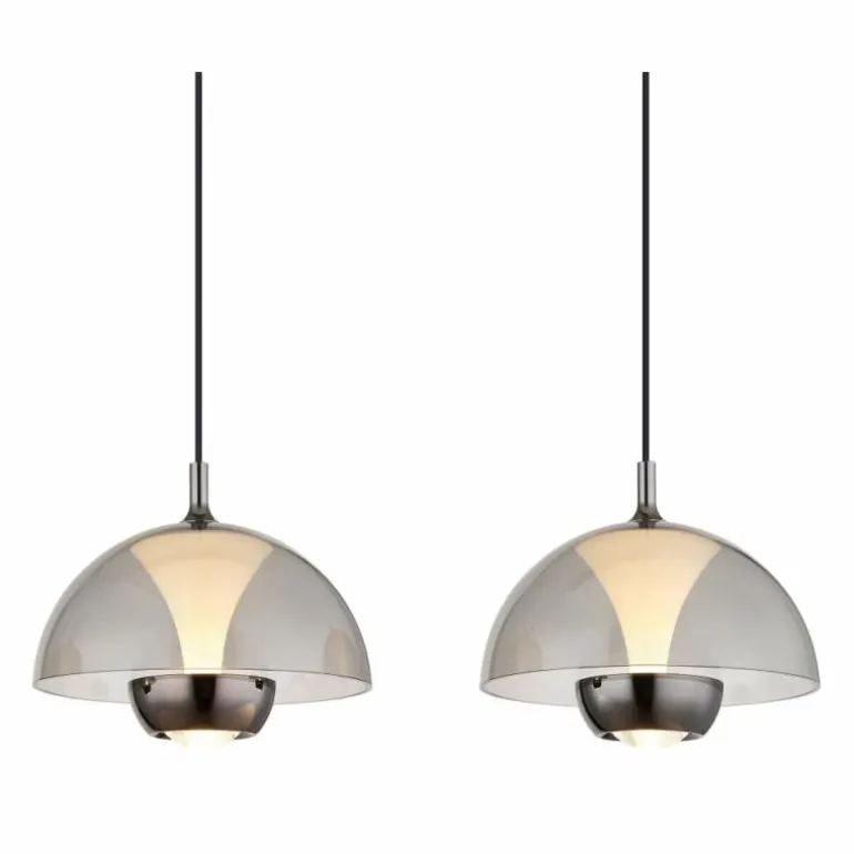 Arus Suspension Luminaires Globo Lighting LED Noir, 1 lumière