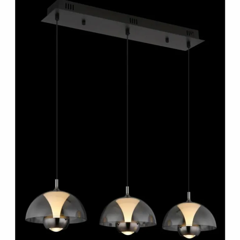 Arus Suspension Luminaires Globo Lighting LED Noir, 1 lumière