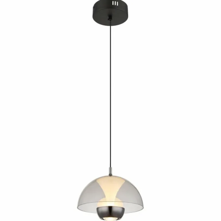 Arus Suspension Luminaires Globo Lighting LED Noir, 1 lumière