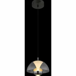 Arus Suspension Luminaires Globo Lighting LED Noir, 1 lumière