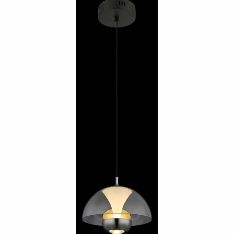 Arus Suspension Luminaires Globo Lighting LED Noir, 1 lumière