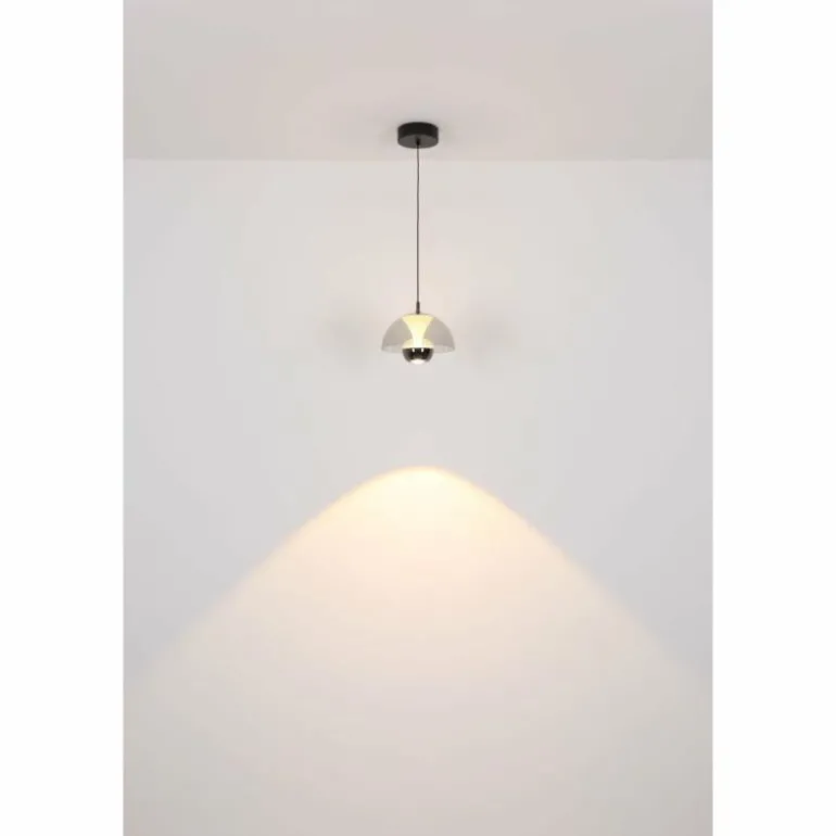 Arus Suspension Luminaires Globo Lighting LED Noir, 1 lumière