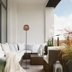 ASKIA Lampadaire Luminaires Leuchten Direkt LED Noir, 1 lumière