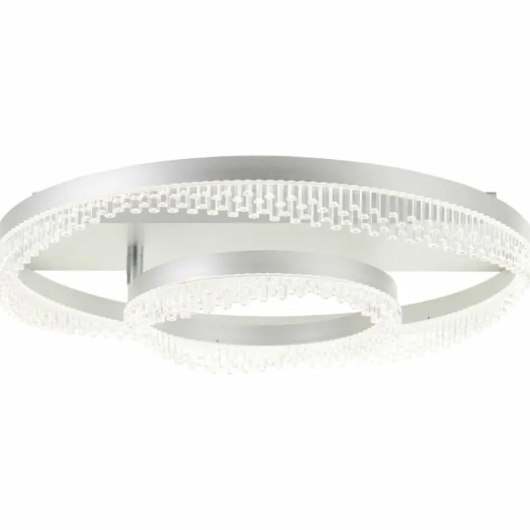 Aurora Plafonnier Luminaires Brilliant LED Argenté, 1 lumière, Télécommandes
