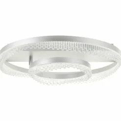 Aurora Plafonnier Luminaires Brilliant LED Argenté, 1 lumière, Télécommandes