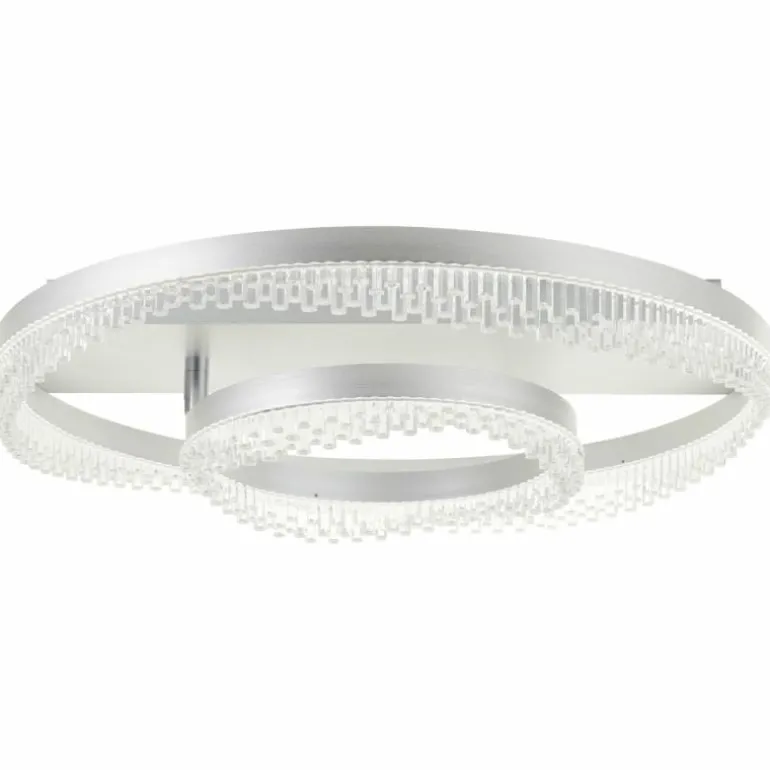 Aurora Plafonnier Luminaires Brilliant LED Argenté, 1 lumière, Télécommandes