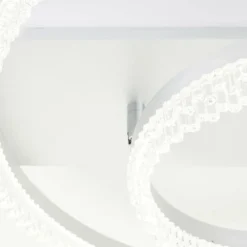 Aurora Plafonnier Luminaires Brilliant LED Argenté, 1 lumière, Télécommandes