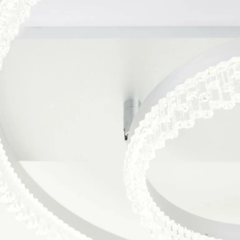 Aurora Plafonnier Luminaires Brilliant LED Argenté, 1 lumière, Télécommandes