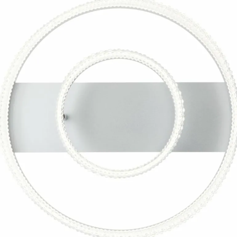 Aurora Plafonnier Luminaires Brilliant LED Argenté, 1 lumière, Télécommandes