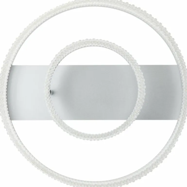 Aurora Plafonnier Luminaires Brilliant LED Argenté, 1 lumière, Télécommandes