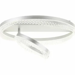 Aurora Plafonnier Luminaires Brilliant LED Argenté, 1 lumière, Télécommandes