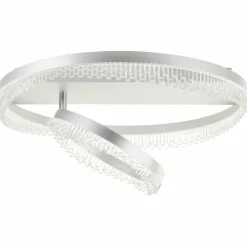 Aurora Plafonnier Luminaires Brilliant LED Argenté, 1 lumière, Télécommandes