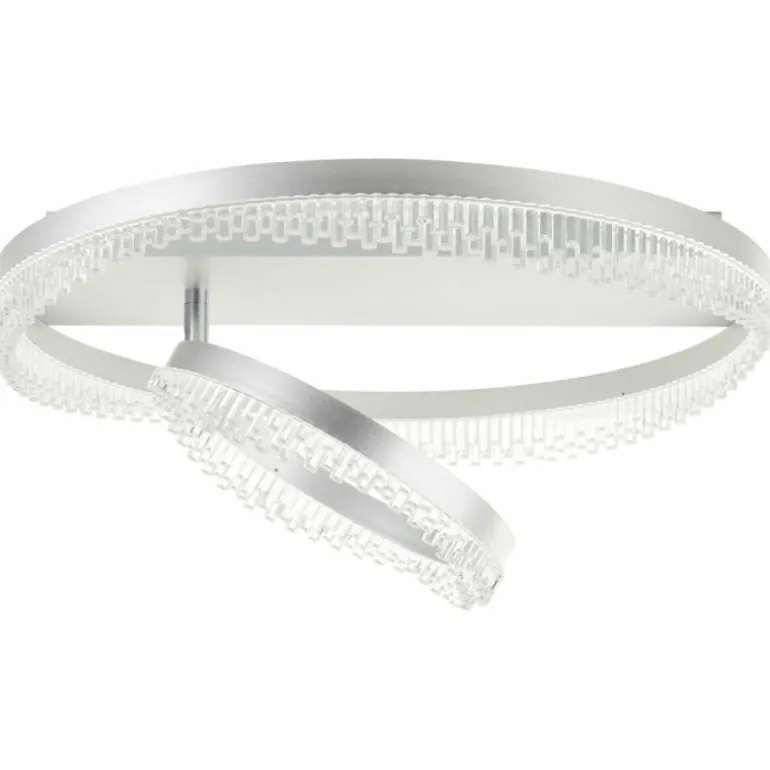 Aurora Plafonnier Luminaires Brilliant LED Argenté, 1 lumière, Télécommandes