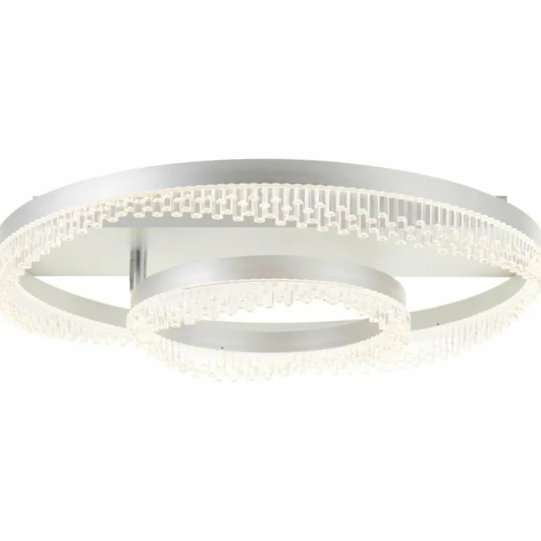 Aurora Plafonnier Luminaires Brilliant LED Argenté, 1 lumière, Télécommandes