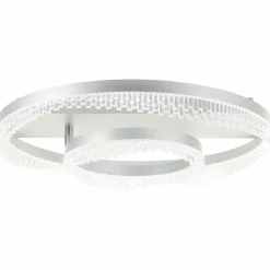 Aurora Plafonnier Luminaires Brilliant LED Argenté, 1 lumière, Télécommandes