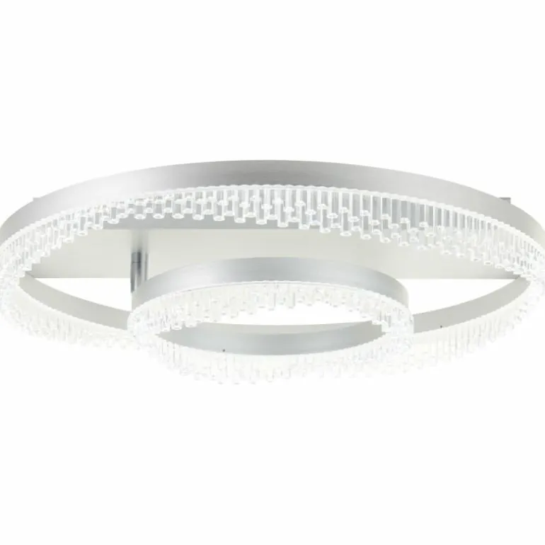 Aurora Plafonnier Luminaires Brilliant LED Argenté, 1 lumière, Télécommandes