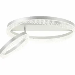 Aurora Plafonnier Luminaires Brilliant LED Argenté, 1 lumière, Télécommandes