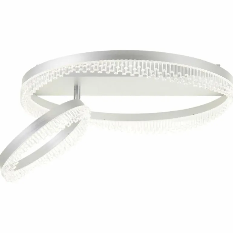 Aurora Plafonnier Luminaires Brilliant LED Argenté, 1 lumière, Télécommandes