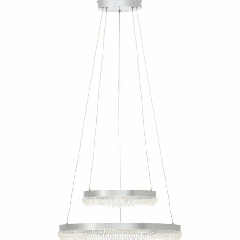 Aurora Suspension Luminaires Brilliant LED Argenté, 1 lumière, Télécommandes