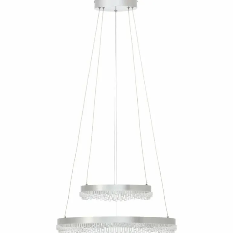 Aurora Suspension Luminaires Brilliant LED Argenté, 1 lumière, Télécommandes