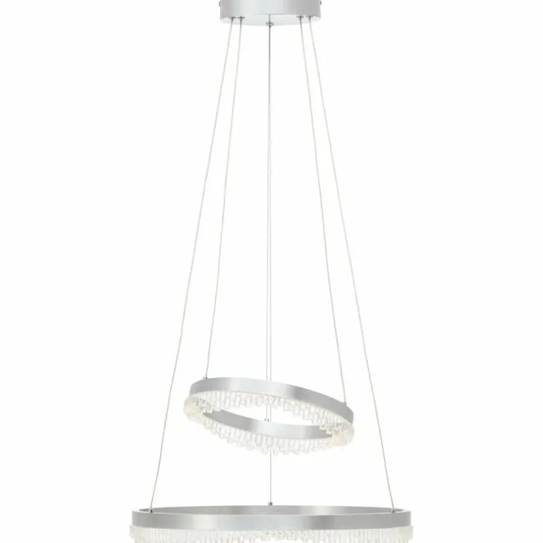 Aurora Suspension Luminaires Brilliant LED Argenté, 1 lumière, Télécommandes