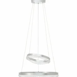 Aurora Suspension Luminaires Brilliant LED Argenté, 1 lumière, Télécommandes