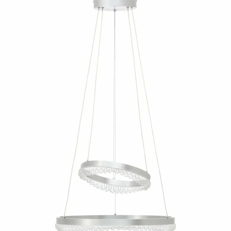 Aurora Suspension Luminaires Brilliant LED Argenté, 1 lumière, Télécommandes