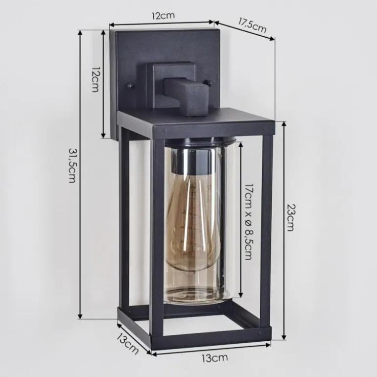 Avete Lampe murale d´extérieur Noir, 1 lumière