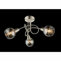 Ball Plafonnier Luminaires Globo Lighting Nickel mat, 3 lumières